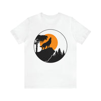 Howling Wolf Tee - Unisex Jersey Short Sleeve T-Shirt in White