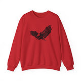 Comfortable American Made Eagle Sweatshirt in Red