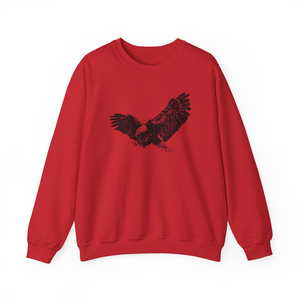 Comfortable American Made Eagle Sweatshirt in Red