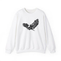 Comfortable American Made Eagle Sweatshirt in White