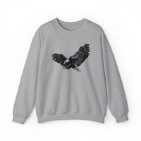 Loose Fit Striking Eagle Sweatshirt for Comfortable Wear in Sport Grey