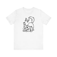 Kitty Tee - Cat Graphic Tee in White