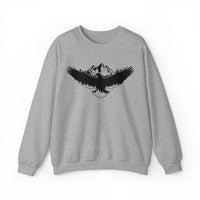 Unisex heavy blend sweatshirt with eagle print in Sport Grey