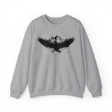 Unisex heavy blend sweatshirt with eagle print in Sport Grey