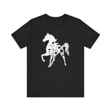 Horse Tee in high-quality cotton with stunning horse graphic in Black