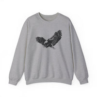 Comfortable American Made Eagle Sweatshirt in Sport Grey