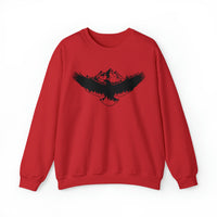 Unisex heavy blend sweatshirt with eagle print in Red