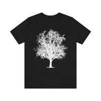 Single Tree Shirt - Simple Tree Design in Black