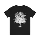 Single Tree Shirt - Simple Tree Design in Black