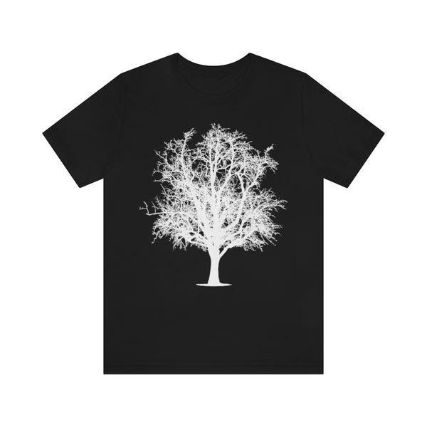 Single Tree Shirt - Simple Tree Design in Black