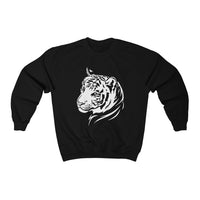 Tiger Sweatshirt front view featuring bold tiger graphic - Black