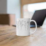 Wild Flowers Mug – White ceramic mug with floral design