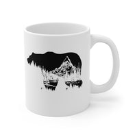 Bear Mug White Ceramic 11 oz – A white ceramic mug with a bear design