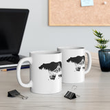 White Ceramic Bear Mug for Coffee – Bear design on a white ceramic coffee mug