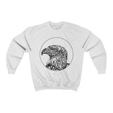 Eagle Eye Unisex Crewneck Sweatshirt - White