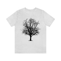 Single Tree Shirt - Simple Tree Design in Ash