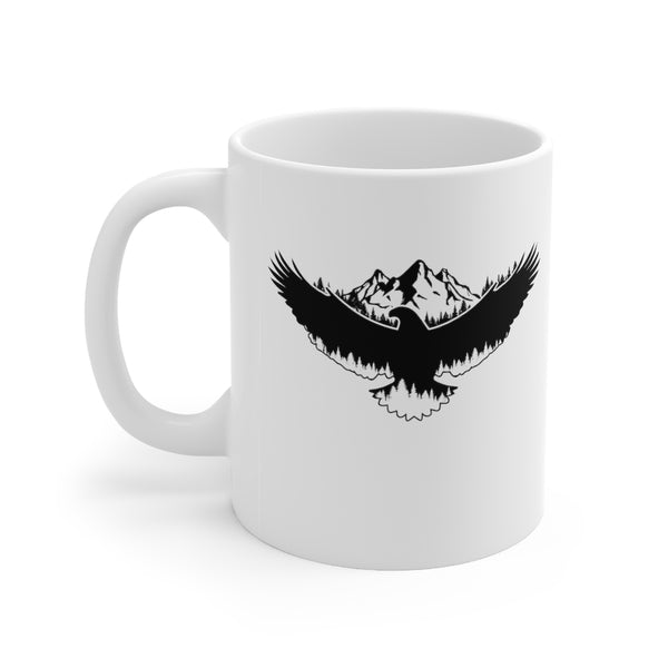 Eagle Mug - White Ceramic 11 oz - Wildlife Drinkware